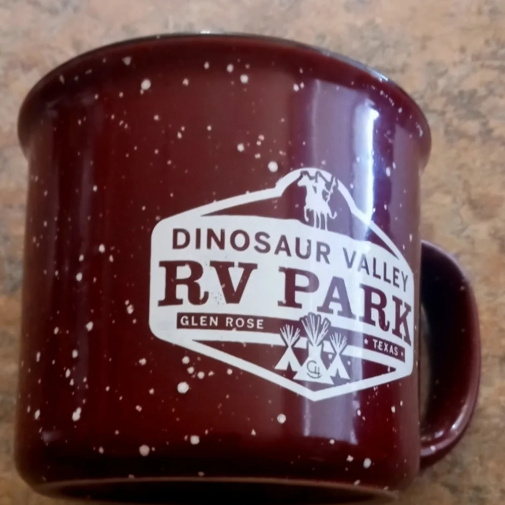 Dinosaur valley RV park Maroon Speckled Camp Mug